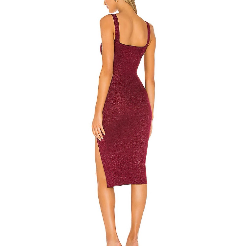 Superdown Burgundy Midi Dress